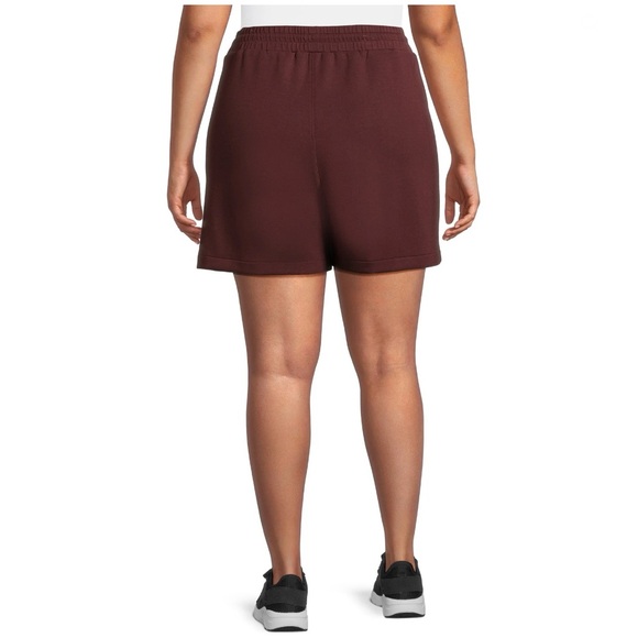 Women's Heavy Weight Fashion Shorts. Color: Deep Chianti - Picture 4 of 5